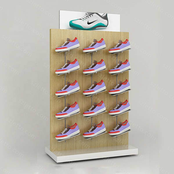 Free standing style pop up modern shoes display stand