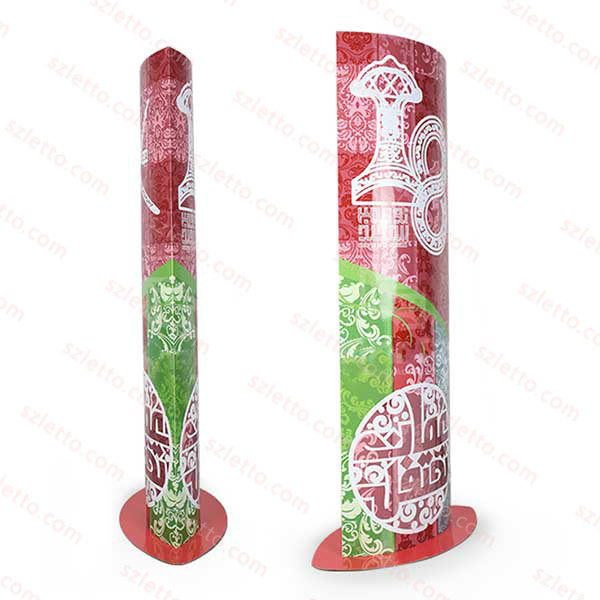 Promotion Corrugated Pop Cardboard Display Stand for Supermarket Merry Christmas