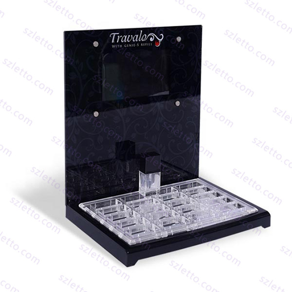 Black Acrylic Cosmetics Plexiglass Personal Care Product Perfume Perspex Display